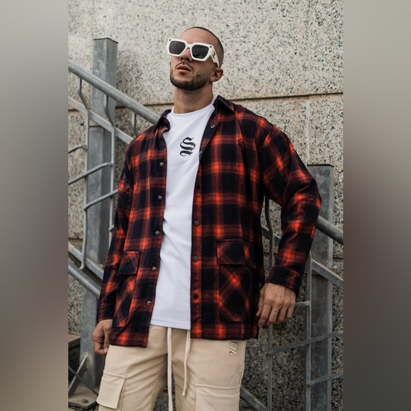 Men’s Sinner’s Attire button down casual long sleeve size L but fits like XL - Picture 5 of 7